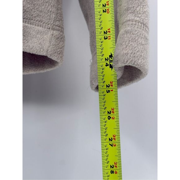 American Eagle Outfitters Fleece Sweater 1/4 Zip Y2K Men Large Gray Beige - Picture 6 of 12